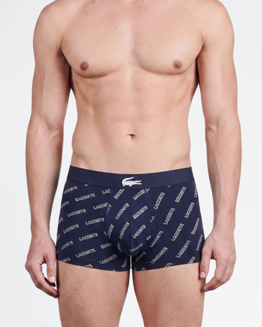 Pack de 3 bóxers Lacoste en algodón elástico.