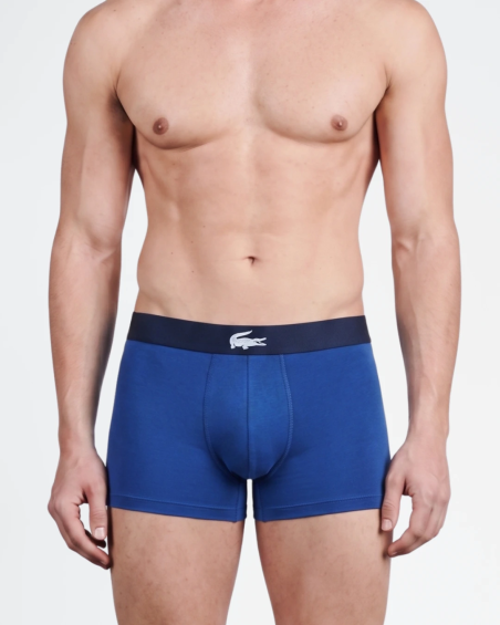 Pack de 3 bóxers Lacoste en algodón elástico.