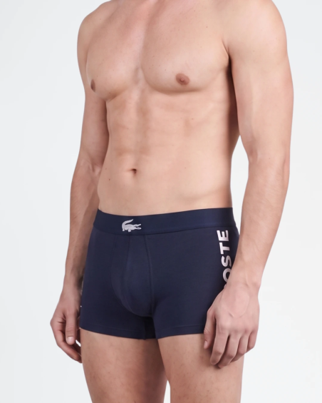 Pack de 3 calzoncillos Lacoste en algodón elástico.