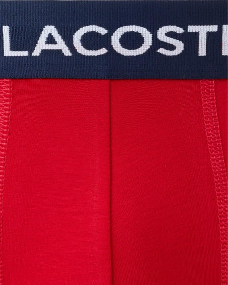Pack de 3 calzoncillos Lacoste en algodón elástico.