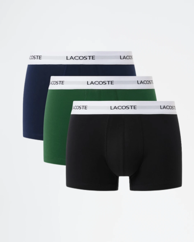 Pack 3 bóxers Lacoste negros para hombre