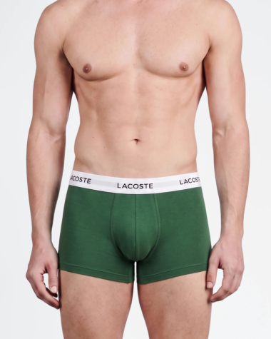 Pack 3 bóxers Lacoste negros para hombre