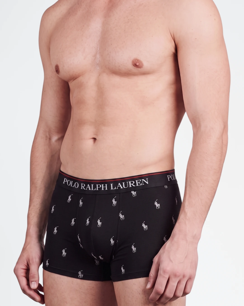 Pack de 3 bóxers Polo Ralph Lauren en algodón elástico. 2