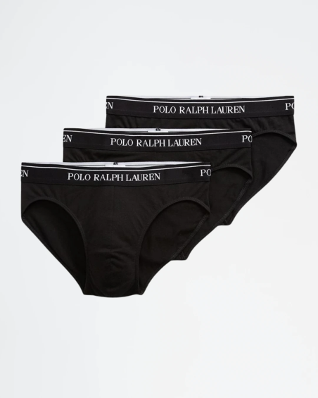 Pack de 3 slips Polo Ralph Lauren en algodón elástico.