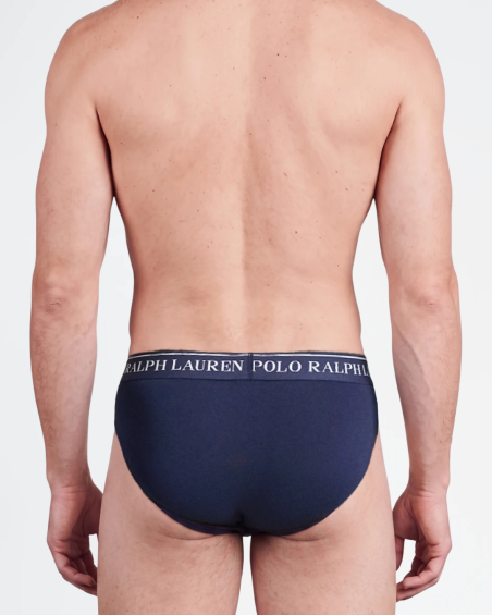 Pack de 3 slips Polo Ralph Lauren en algodón elástico.