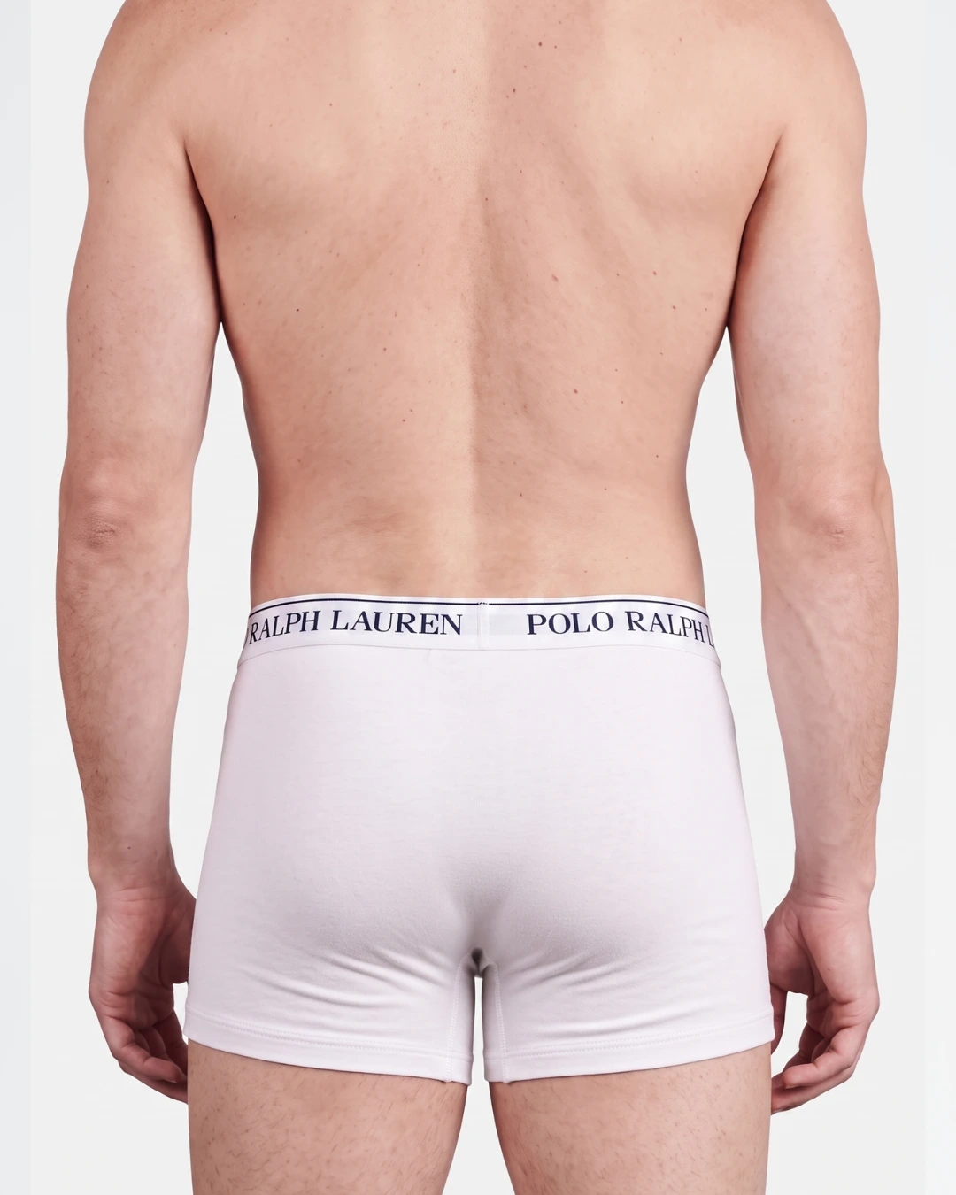 Pack de 3 bóxers Polo Ralph Lauren en algodón elástico color blanco.