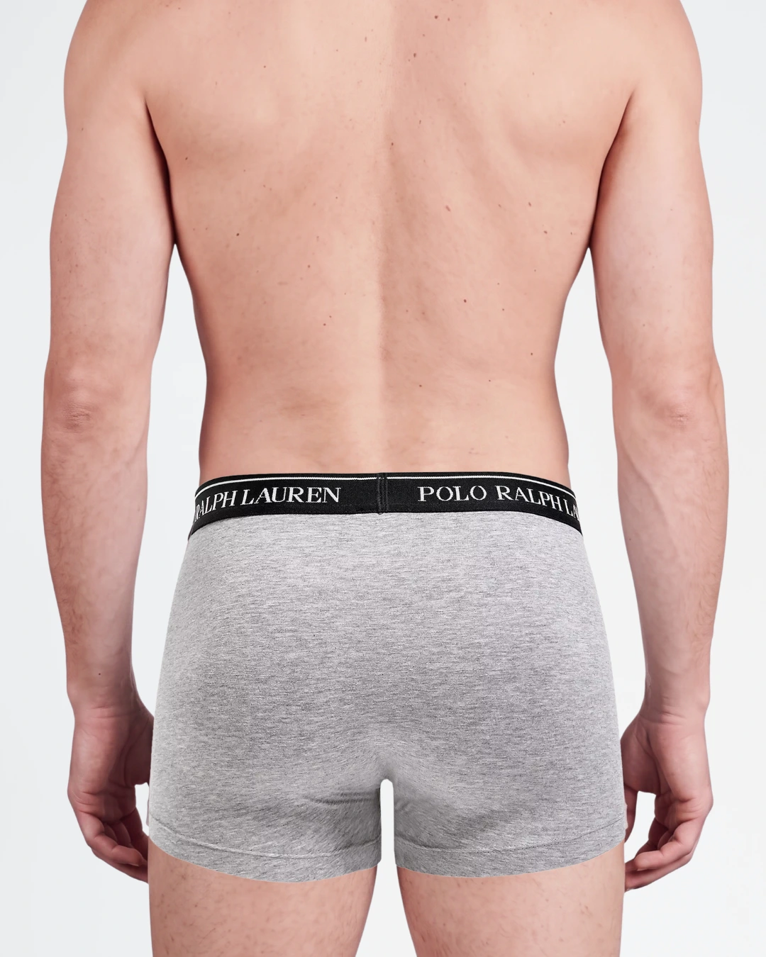 Pack de 3 bóxers Polo Ralph Lauren en algodón elástico color gris.