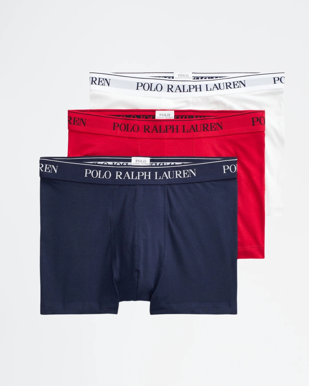 Pack de 3 bóxers Polo Ralph Lauren en algodón elástico.