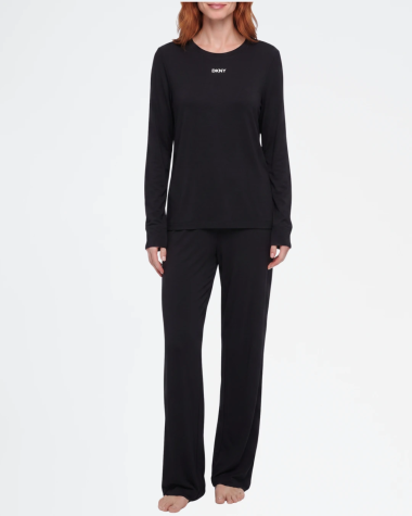 Pijama largo DKNY de viscosa para mujer