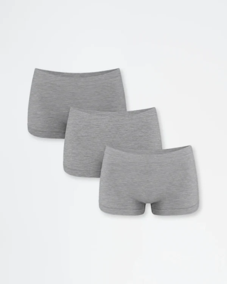 Pack de 3 braguitas short Bmy de bambú ultrasuaves.