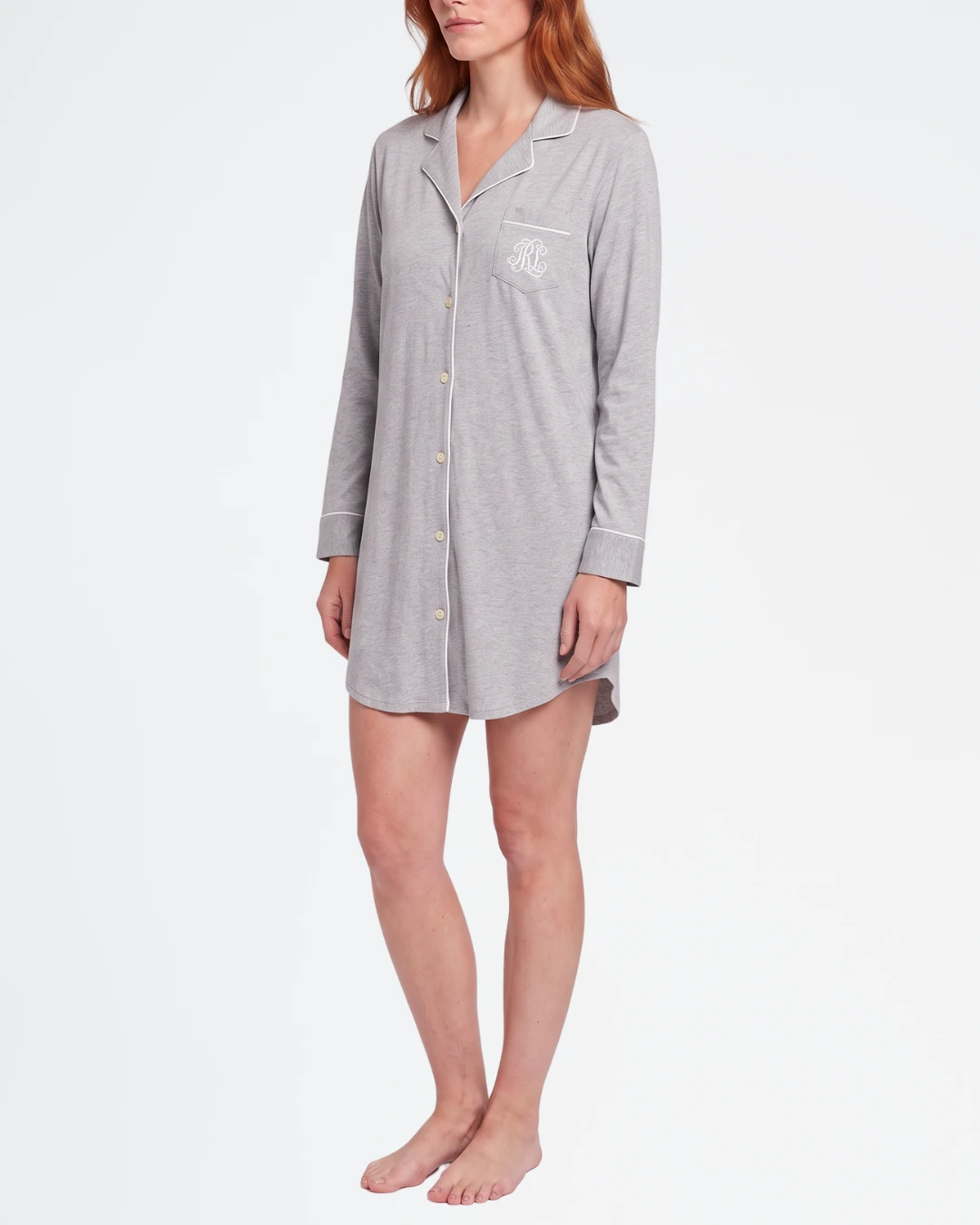 Camisón camisero de manga larga Lauren Ralph Lauren I811950