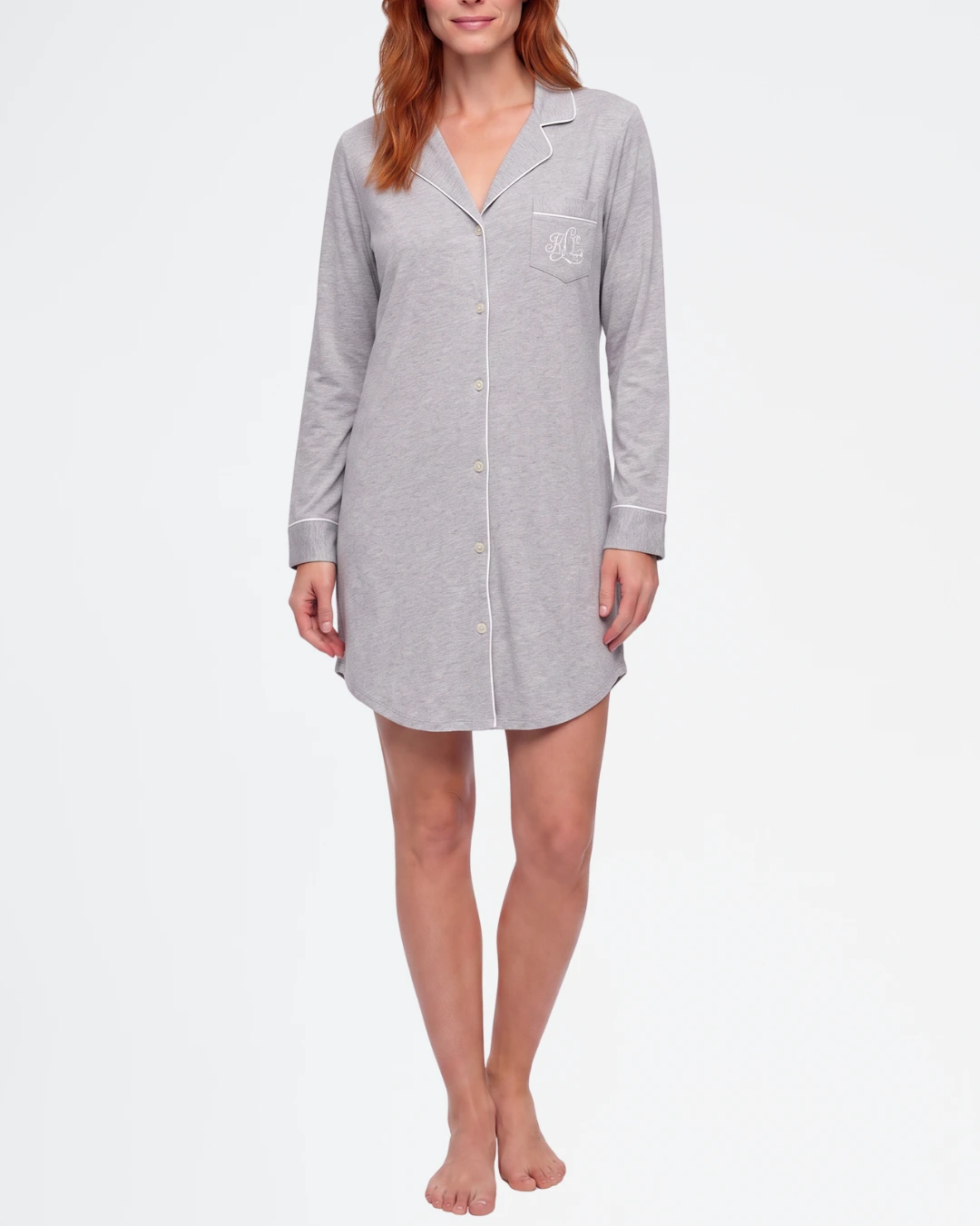 Camisón camisero de manga larga Lauren Ralph Lauren I811950