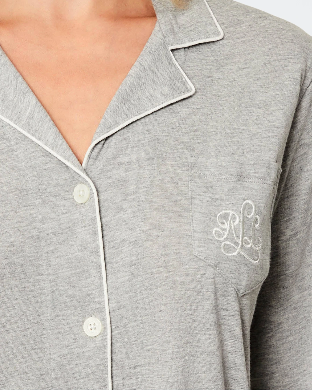 Camisón camisero de manga larga Lauren Ralph Lauren I811950