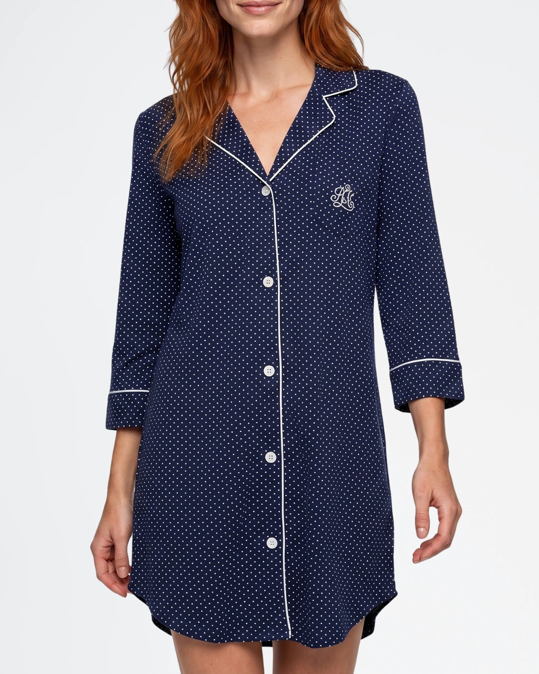 Camisón camisero de algodón Lauren Ralph Lauren I813702