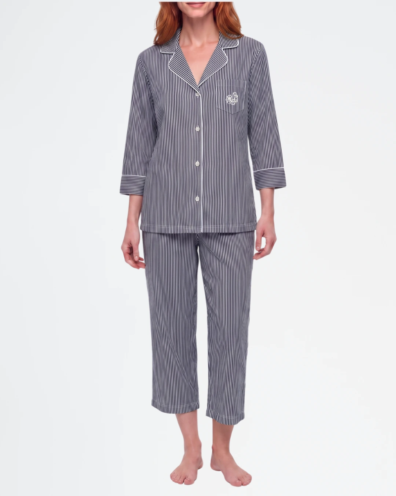 Pijama capri de algodón Lauren Ralph Lauren I819702