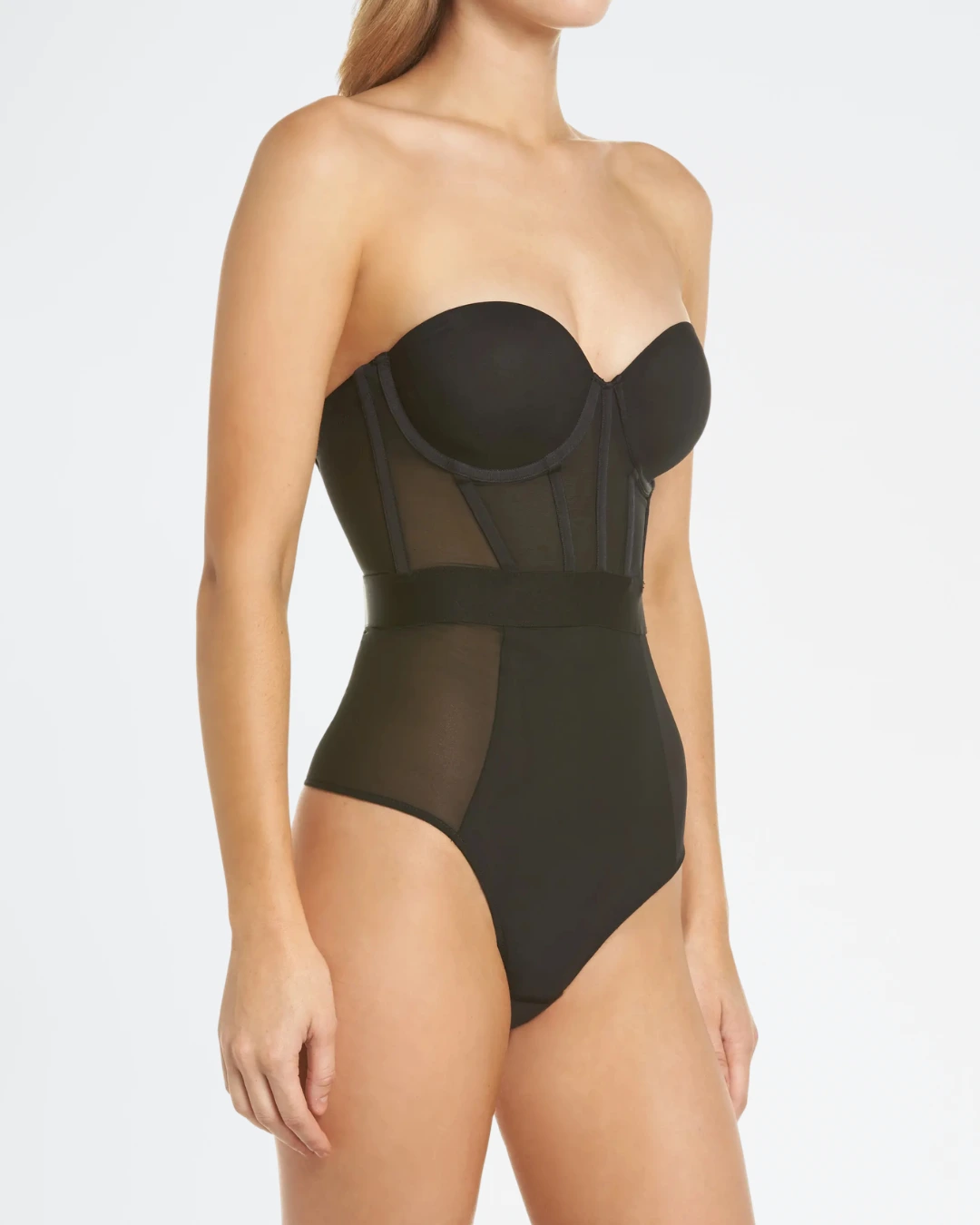 Body tanga de tul sin tirantes DKNY DK6008