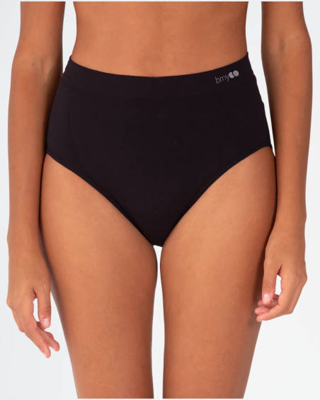 Braguita bikini cintura alta Galaxia Bmy de microfibra MI003 en color negro