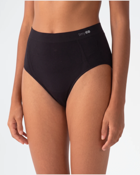 Braguita bikini cintura alta Galaxia Bmy de microfibra MI003 en color negro