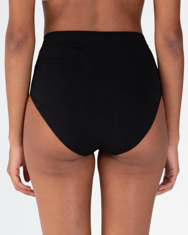 Braguita bikini cintura alta Galaxia Bmy de microfibra MI003 en color negro 2
