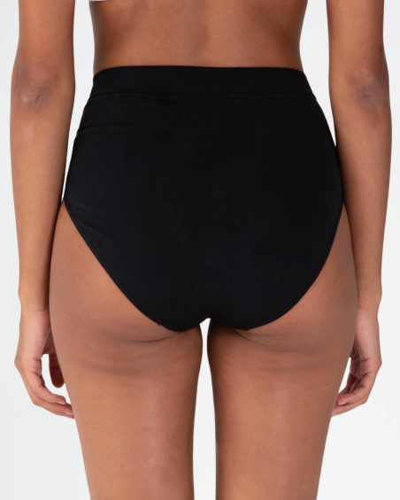 Braguita bikini cintura alta Galaxia Bmy de microfibra MI003 en color negro