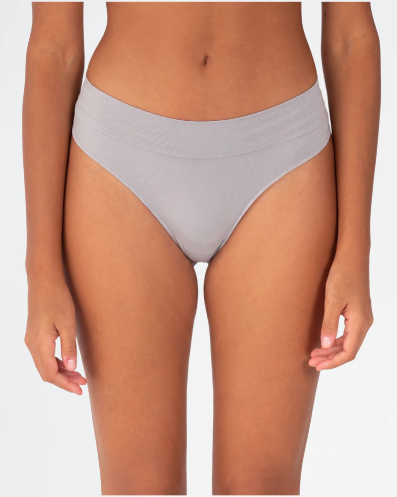 Tanga Cometa Bmy de microfibra MI005 en color plata