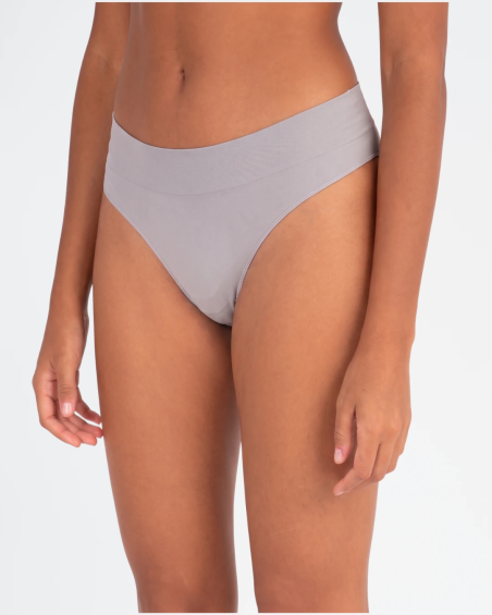 Tanga Cometa Bmy de microfibra MI005 en color plata