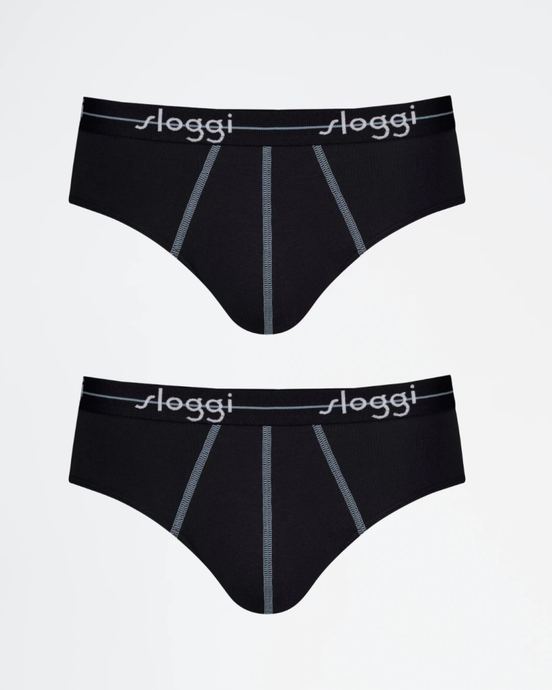 Pack 2 slips midi Sloggi men Start 10206949 en color negro 2