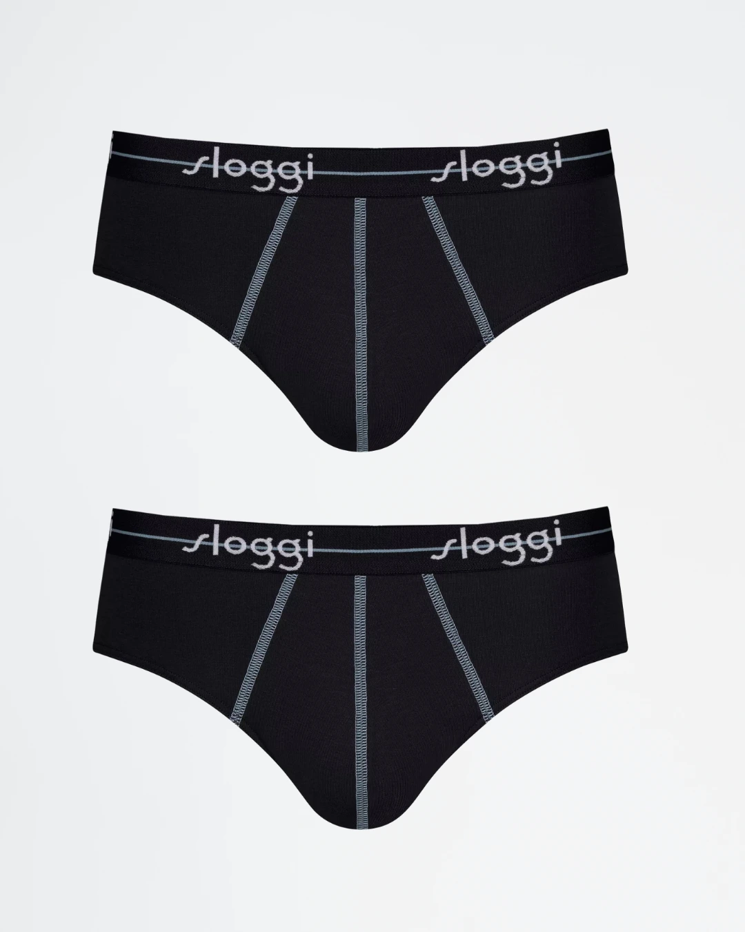 Pack 2 slips midi Sloggi men Start 10206949 en color negro