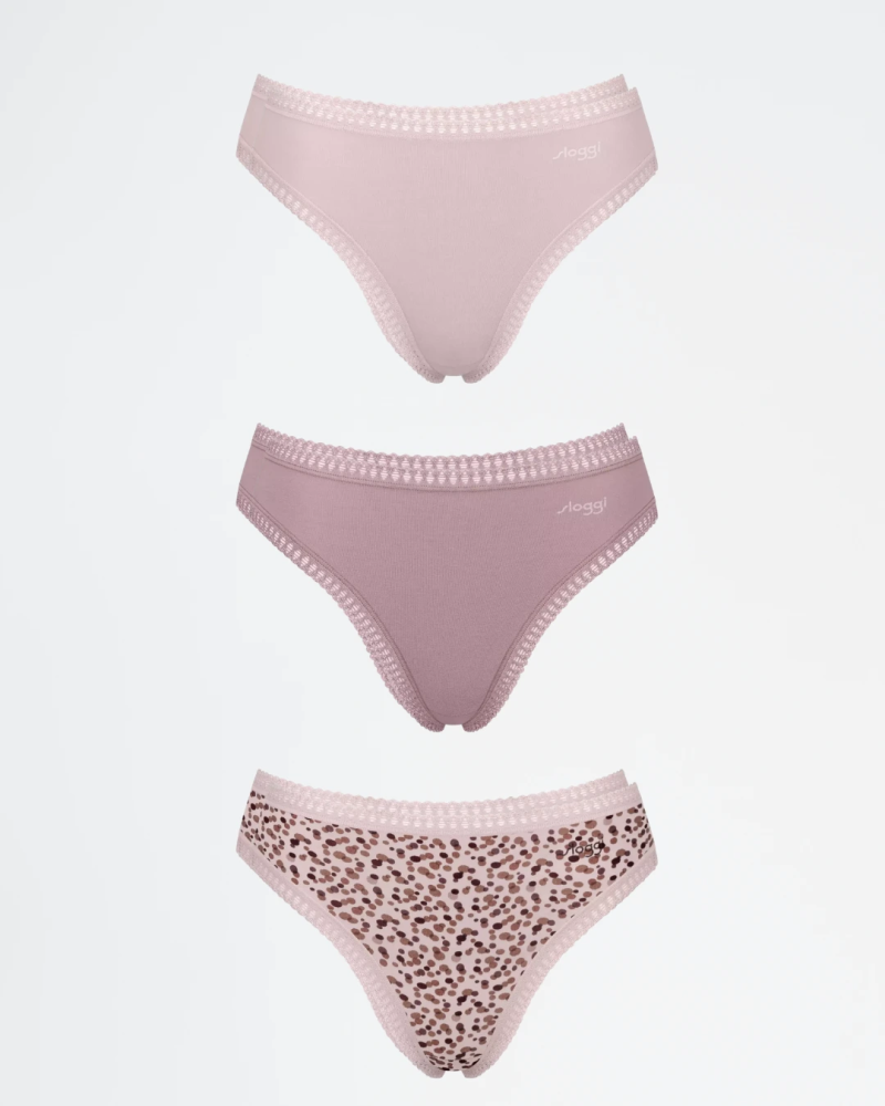 Pack 3 braguitas de pierna alta Sloggi GO Crush 10219672 en color multicolor 2