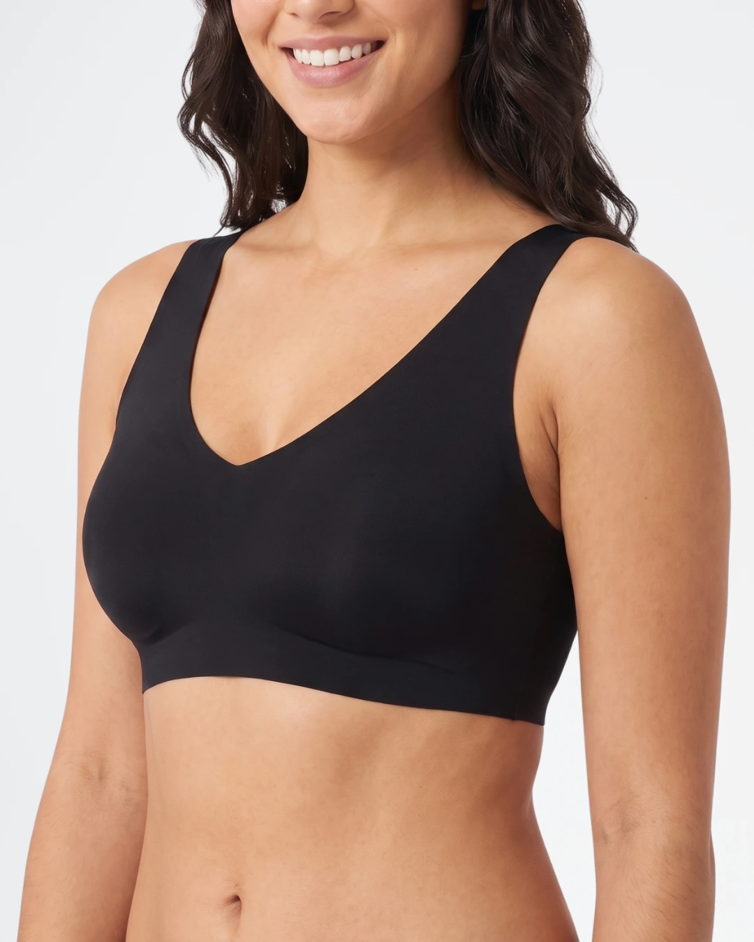 Bralette sin aro Sloggi ZERO Feel 2.0 10217728 en color negro