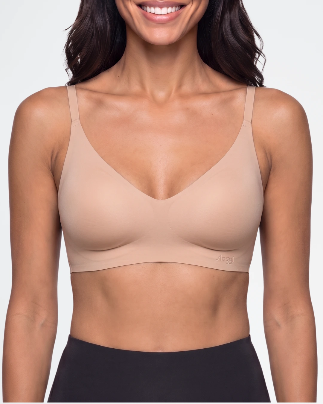Sujetador push-up sin aro Sloggi ZERO Feel 2.0 THE UP 10226701 en color marrón