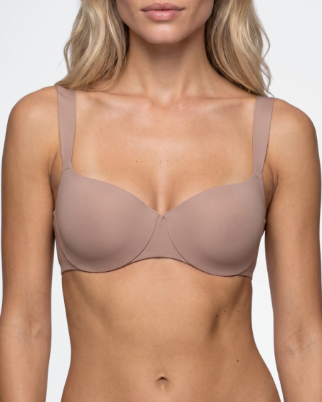 Sujetador con aro y relleno Triumph Body Make-Up Illusion 10217848 en color marrón