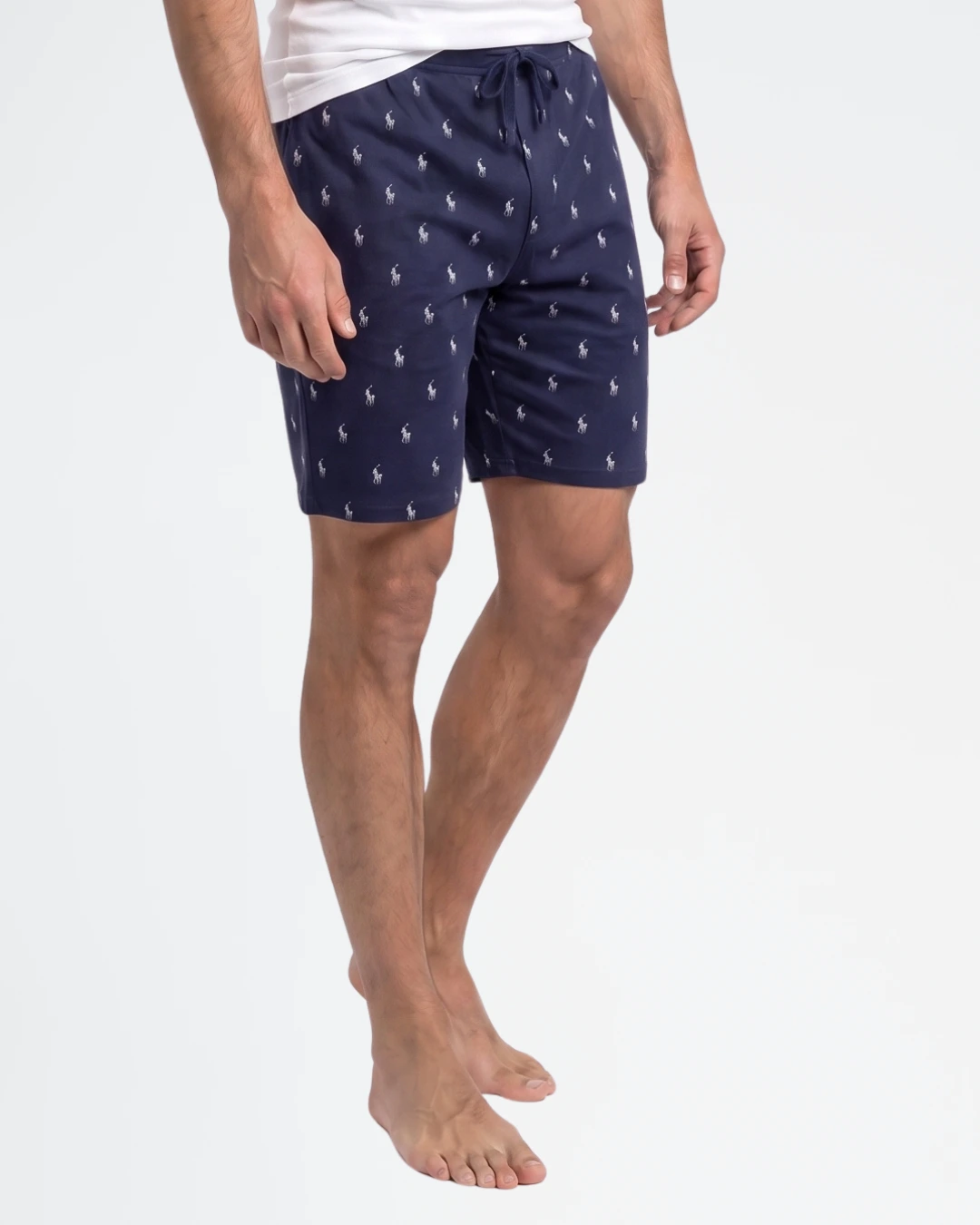 Pantalón corto de pijama Polo Ralph Lauren hombre azul marino con estampado Pony