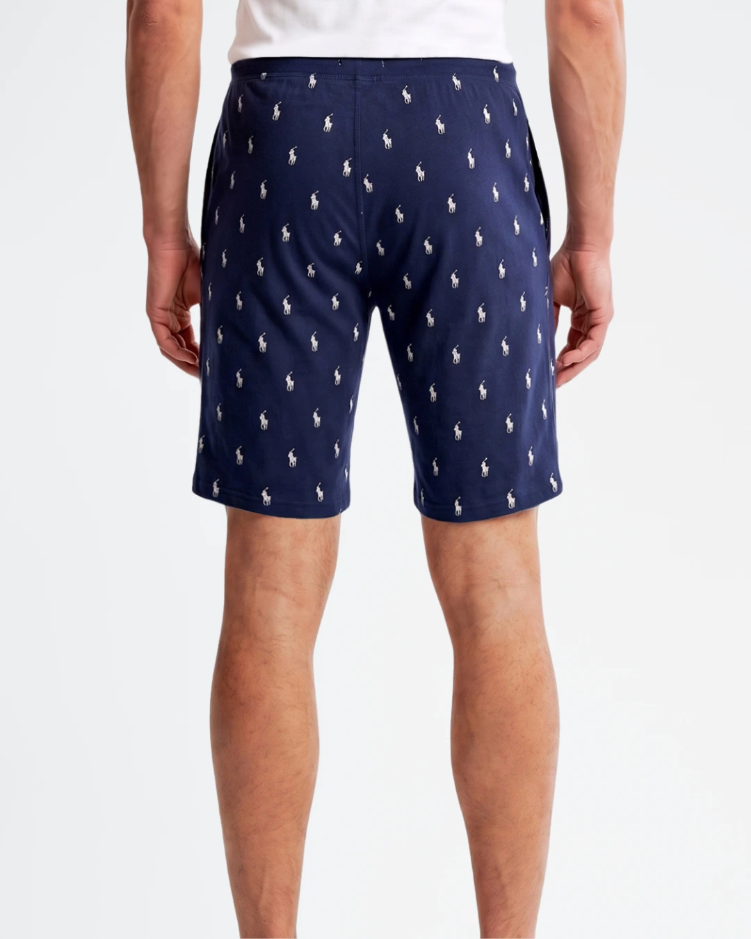 Pantalón corto de pijama Polo Ralph Lauren hombre azul marino con estampado Pony