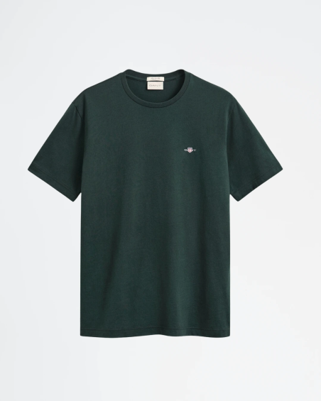 Camiseta GANT Regular Fit Shield para hombre 2003184 en color ciprés